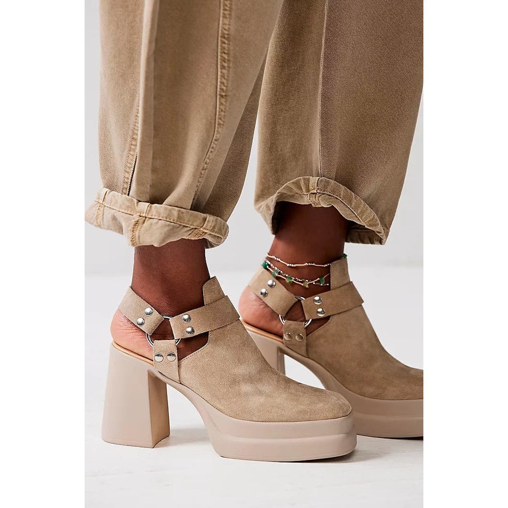 Free People Tan Platform Sneakers